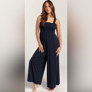 Roxy Just Passing By Women's Navy Jumpsuit Size M
